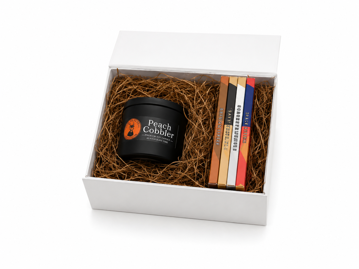 Cozy Candle & Chocolate Gift Set